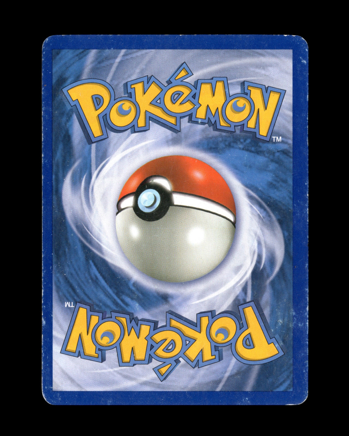 Achterkant van de CardVault Belgium Pokémon Mewtwo Lv.X DP28 kaart met zichtbare whitening aan de randen.