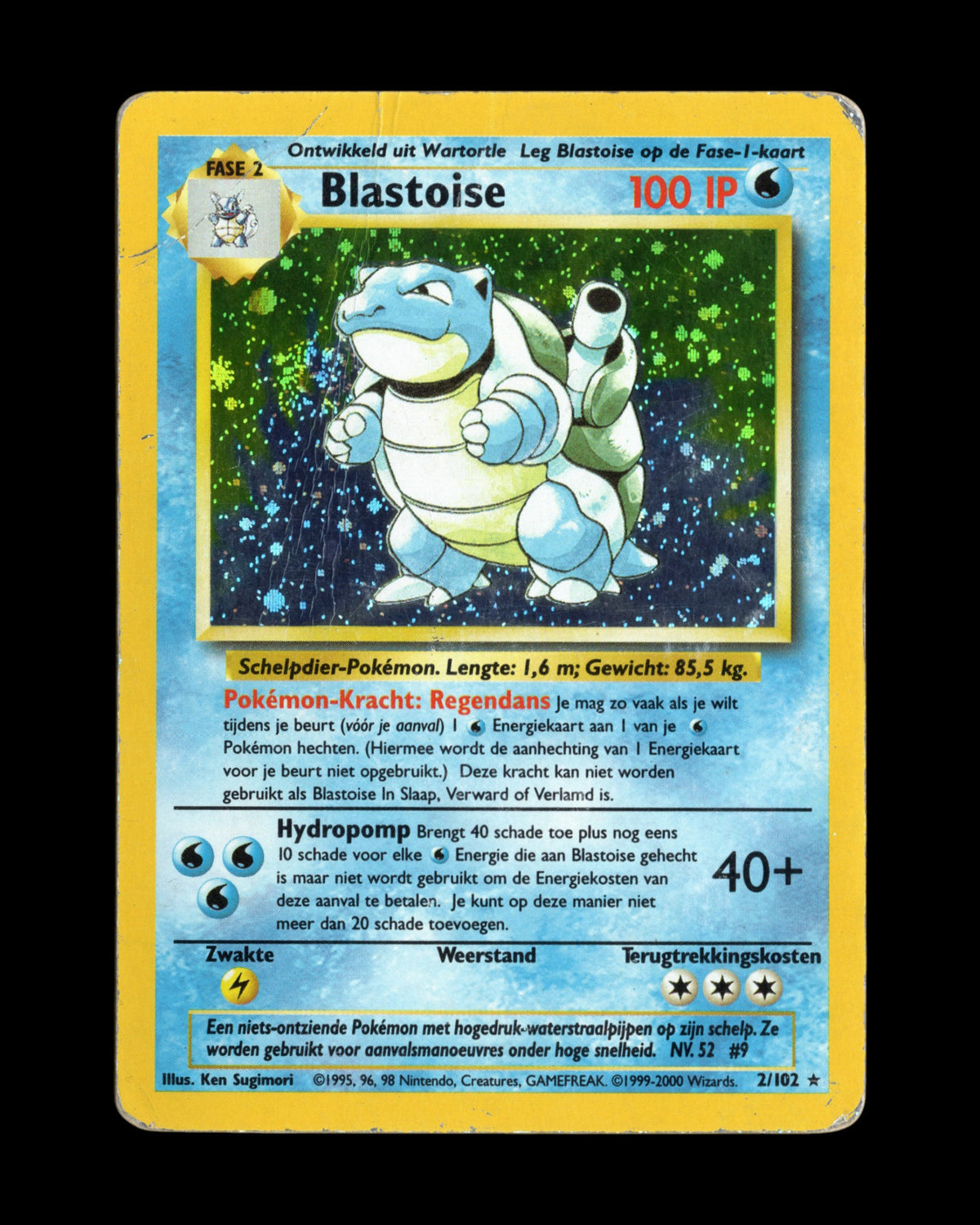 Pokémon Blastoise 2/102 Base Set 2000