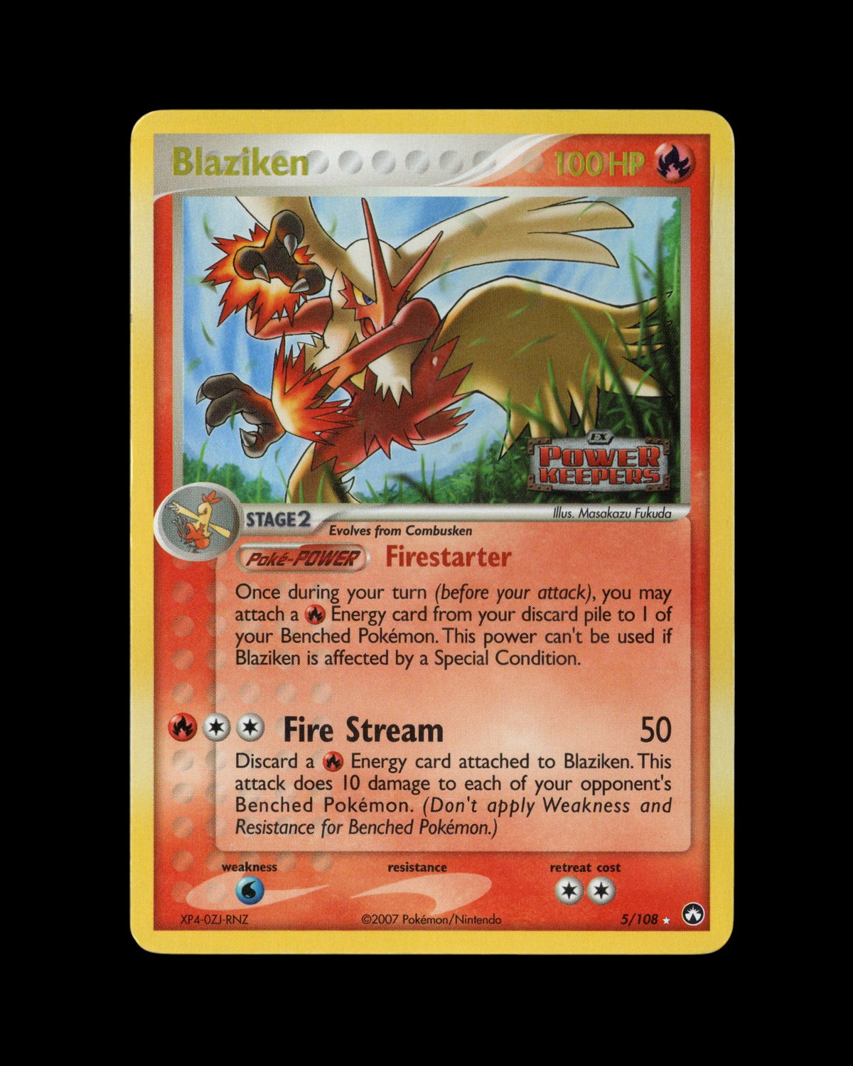 Pokémon Blaziken 5/108 EX Power Keepers 2007