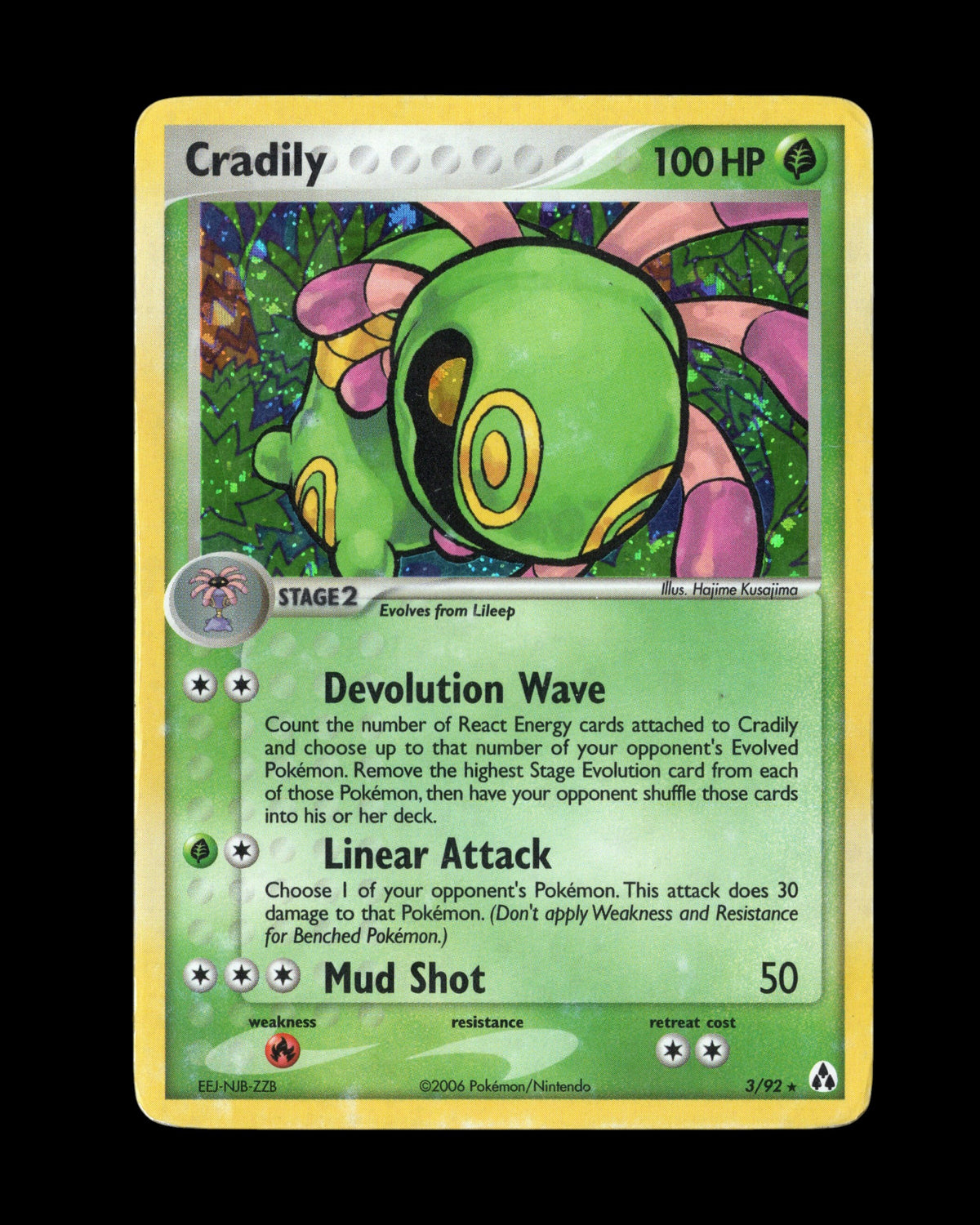 Pokémon Cradily 3/92 EX Legend Maker 2006