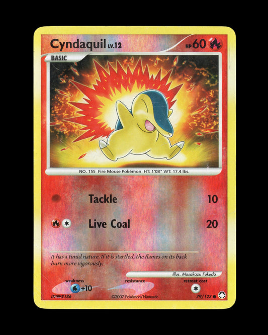 Pokémon Cyndaquil 79/123 Mysterious Treasures 2007