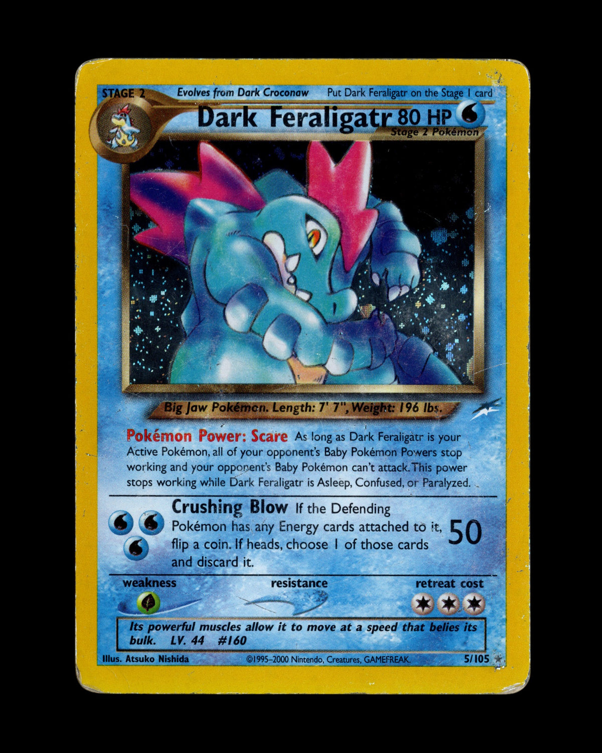 Pokémon Dark Feraligatr 5/105 Neo Destiny 2002