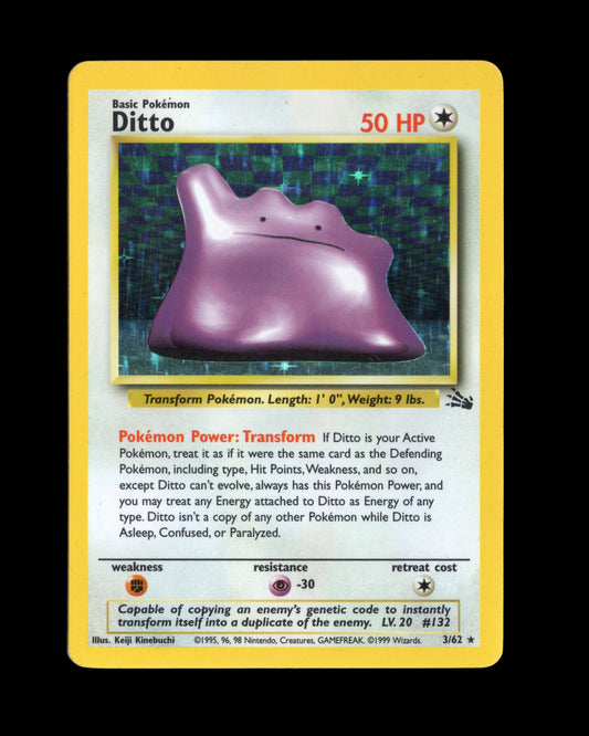 Pokémon Ditto 3/62 Fossil 1999