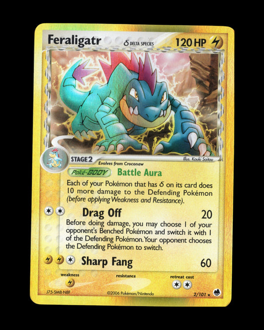 Pokémon Feraligatr δ 2/101 EX Dragon Frontiers 2006