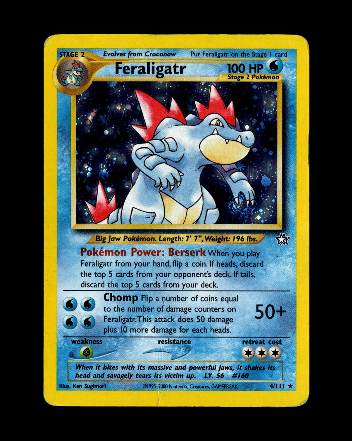 Pokémon Feraligatr 4/111 Neo Genesis 2000
