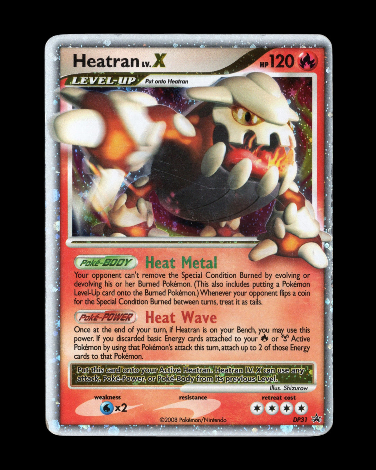 Pokémon Heatran Lv.X DP31 Diamond & Pearl Promo 2008