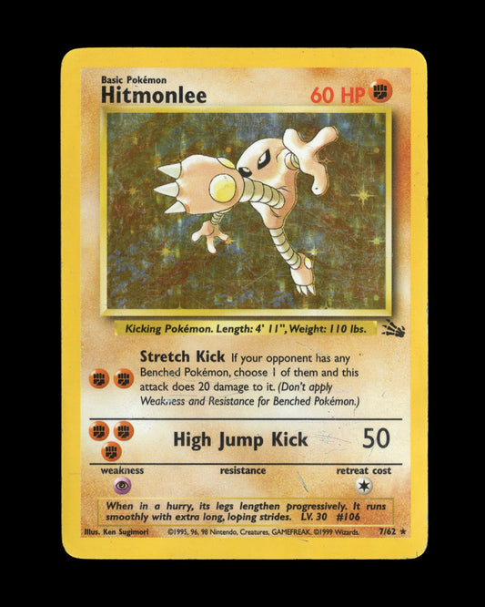 Pokémon Hitmonlee 7/62 Fossil 1999
