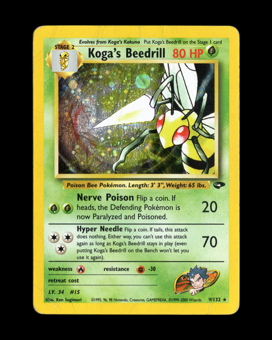 Pokémon Koga's Beedrill 9/132 Gym Challenge 2000