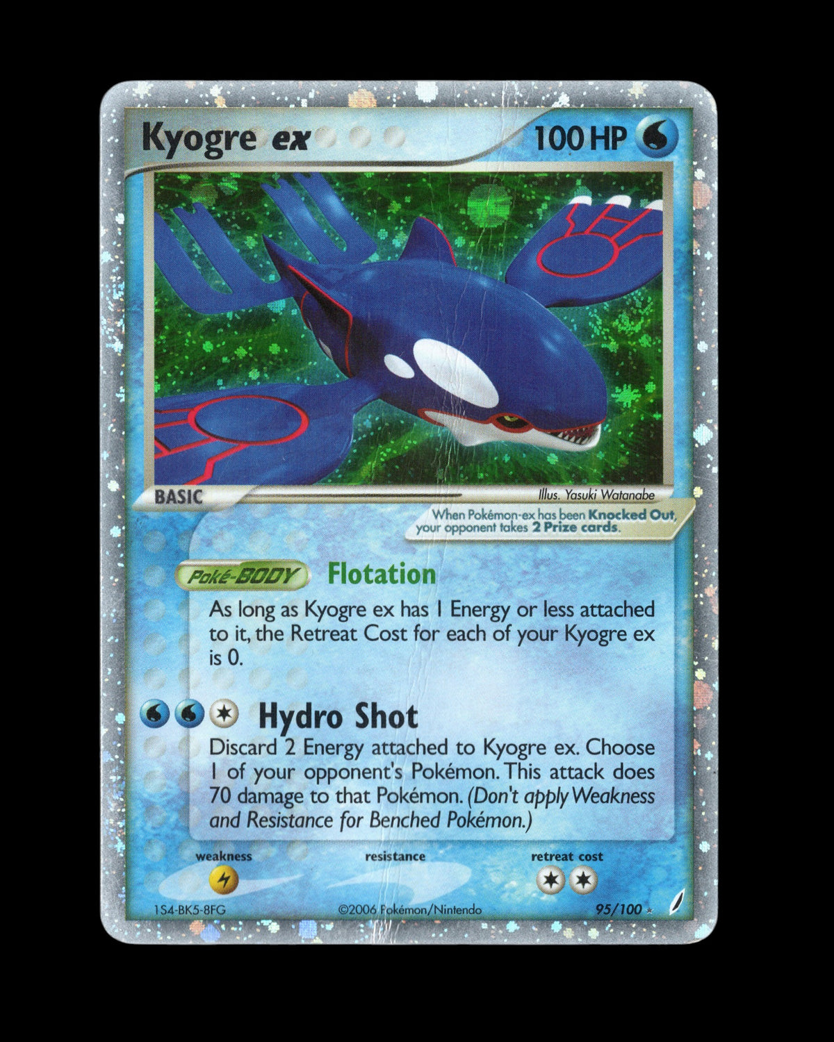 Pokémon Kyogre ex 95/100 EX Crystal Guardians 2006