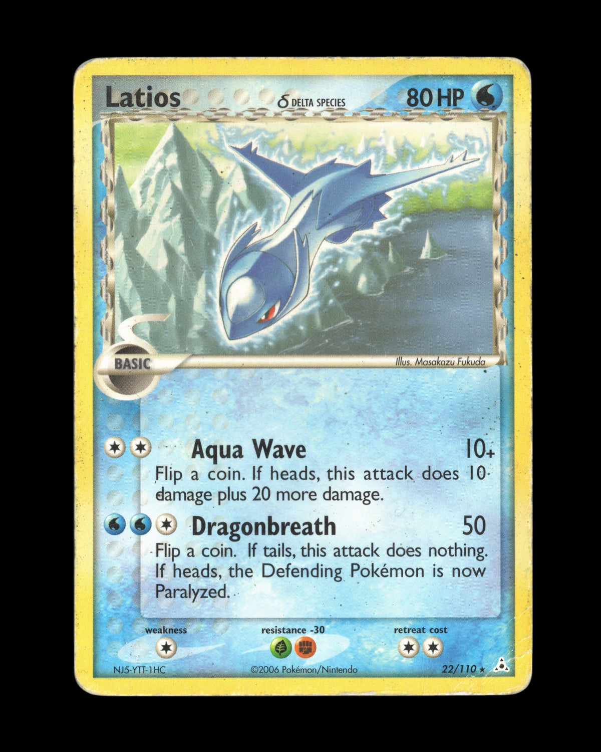 Pokémon Latios δ 22/110 EX Holon Phantoms 2006
