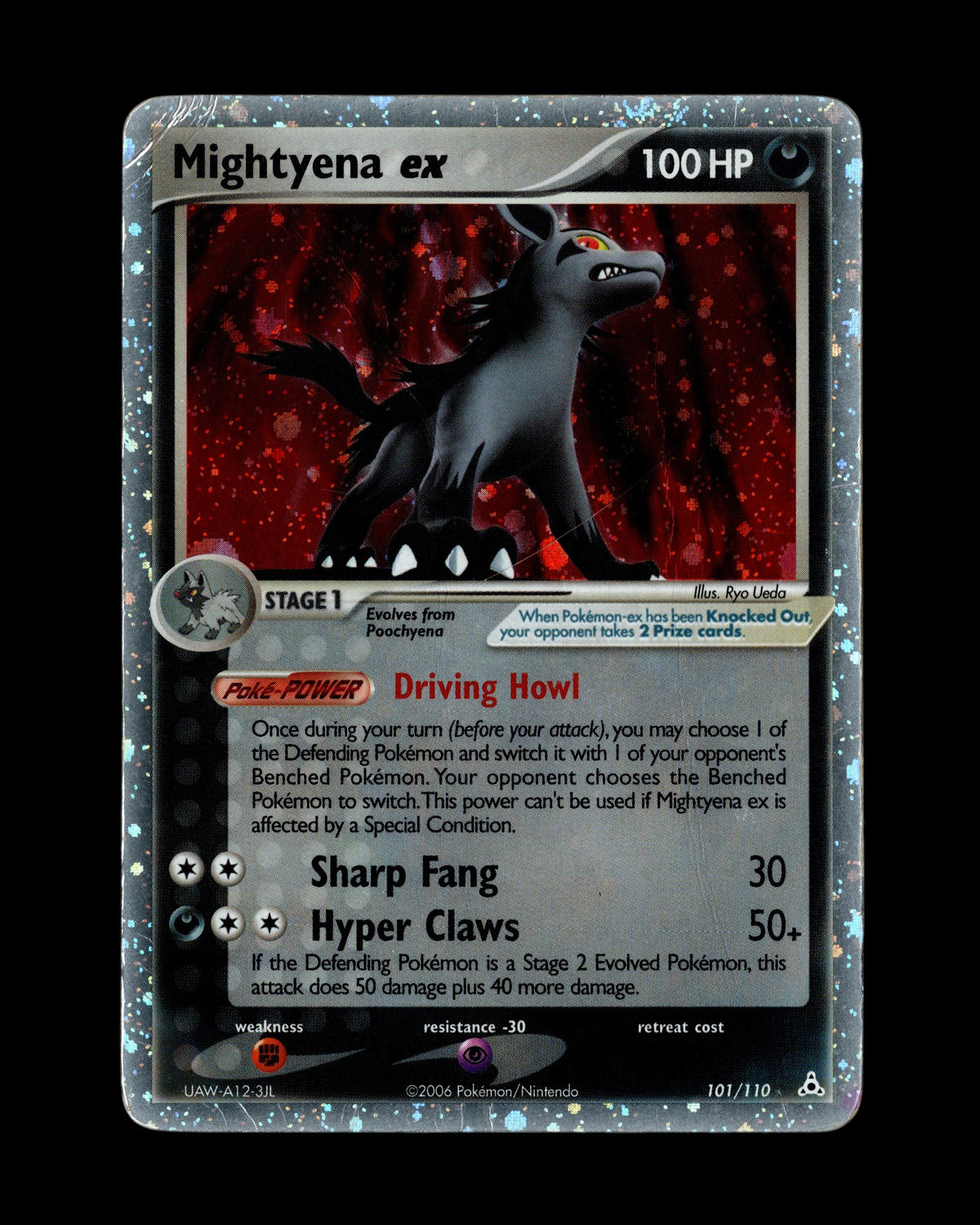 Pokémon Mightyena ex 101/110 EX Holon Phantoms 2006