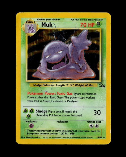 Pokémon Muk 13/62 Fossil 1999