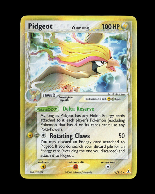 Pokémon Pidgeot δ 14/110 EX Holon Phantoms 2006