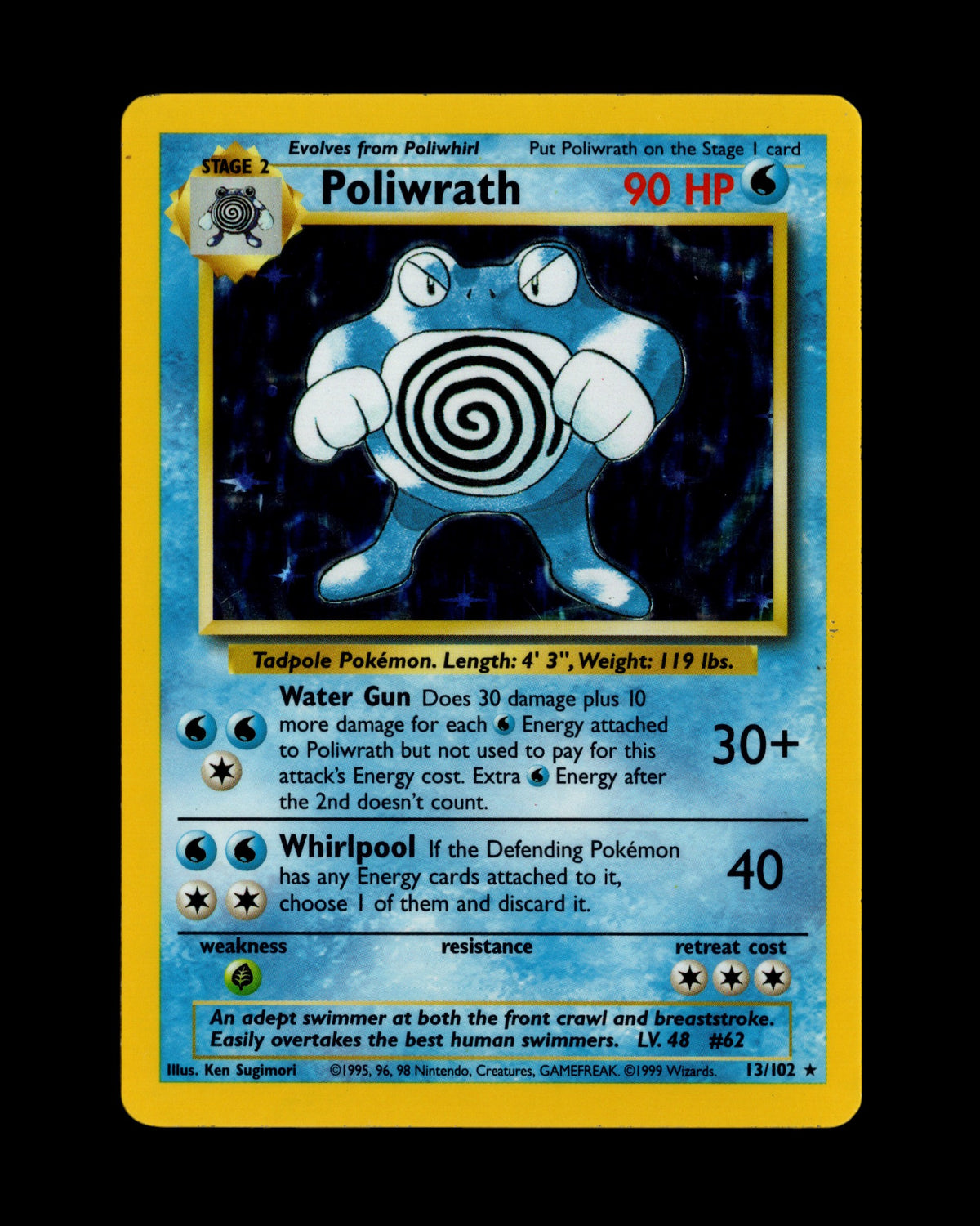 Pokémon Poliwrath 13/102 Base Set 1999