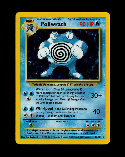 Pokémon Poliwrath 13/102 Base Set 1999