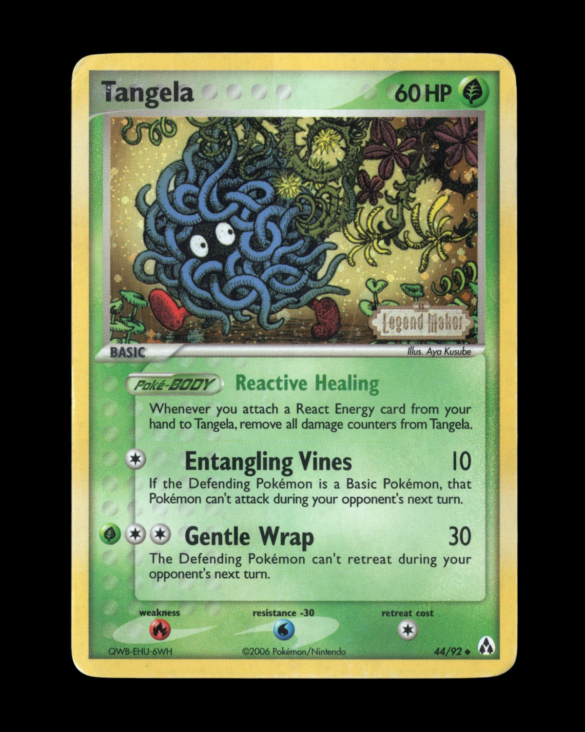 Pokémon Tangela 44/92 EX Legend Maker 2006
