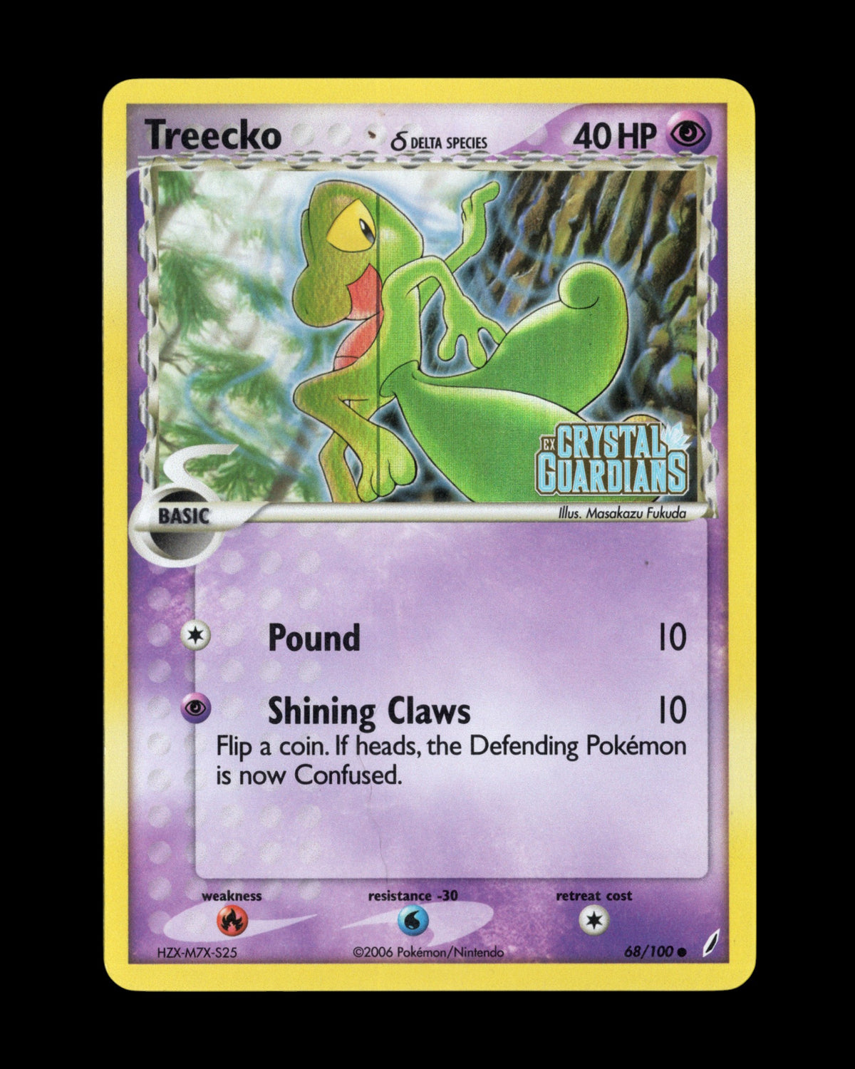 Pokémon Treecko δ 68/100 EX Crystal Guardians 2006