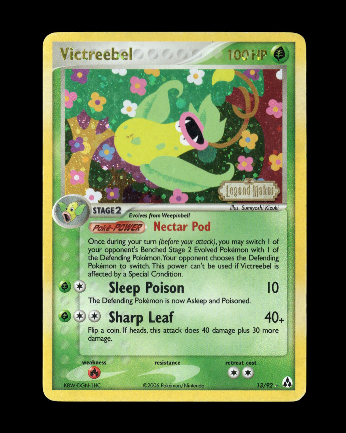 Pokémon Victreebel 13/92 EX Legend Maker 2006