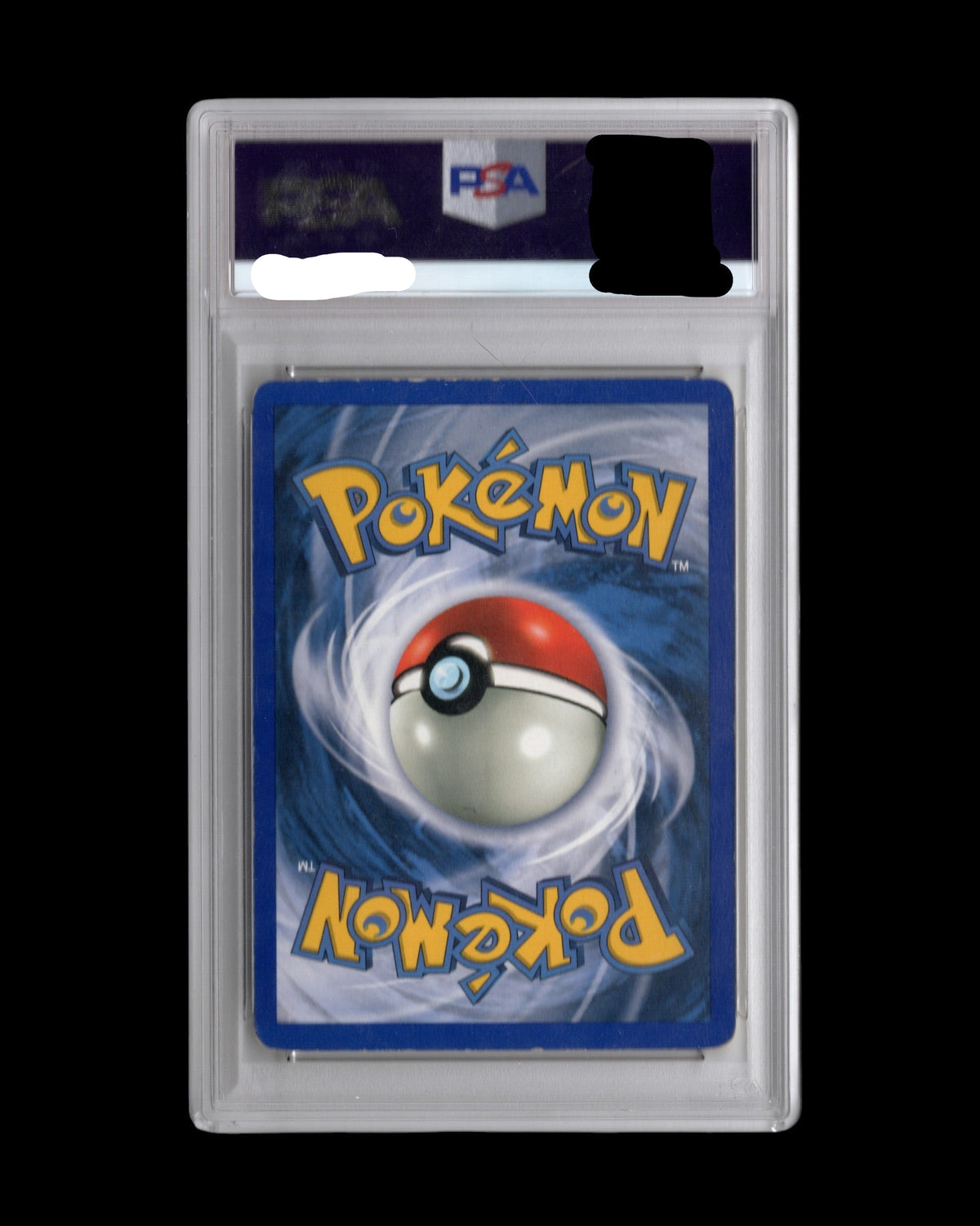 CardVault Belgium Pokémon Blastoise 1999 Base Set Shadowless kaart in een PSA 5 gegradeerde slab, achterkant
