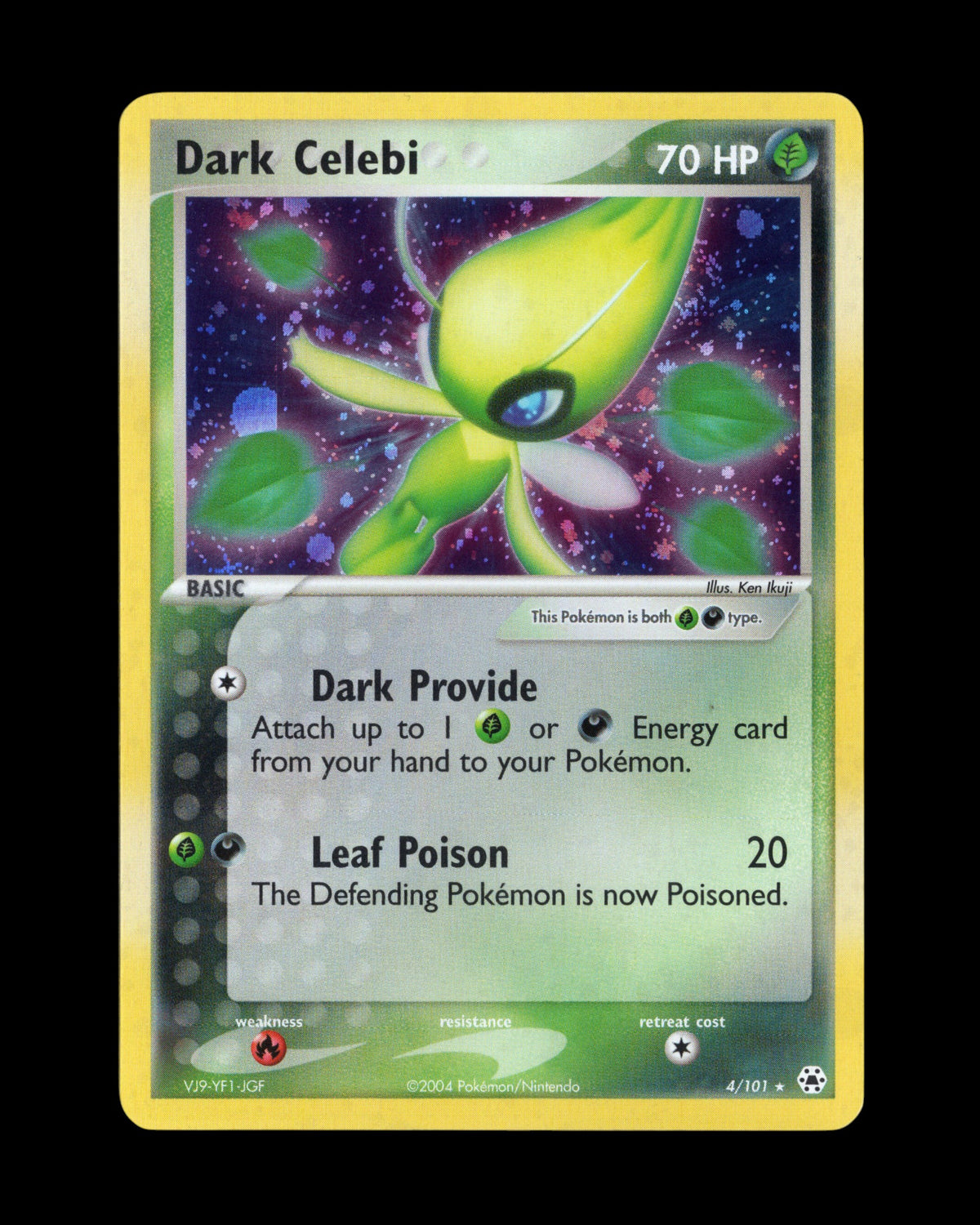 CardVault Belgium Pokémon Dark Celebi 4/101 EX Hidden Legends 2004 holo kaart in uitstekende staat