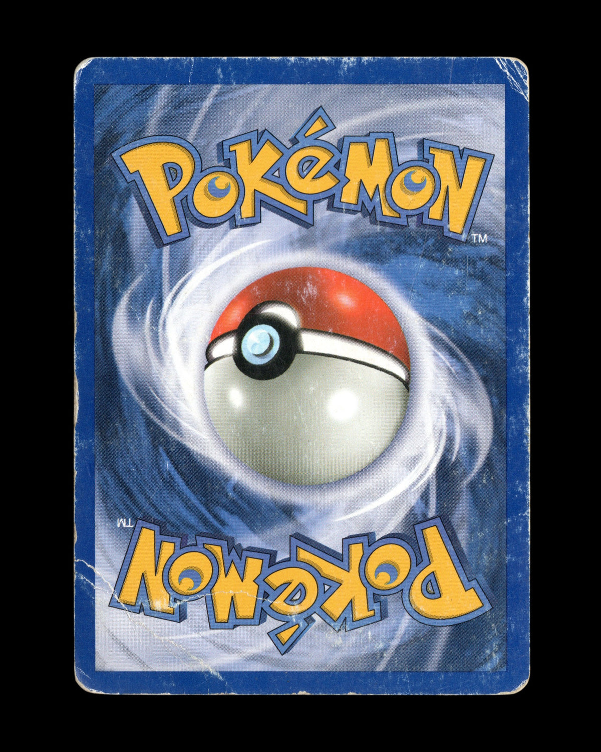 Achterkant van een originele CardVault Belgium Pokémon Ninetales Base Set kaart met zichtbare randslijtage