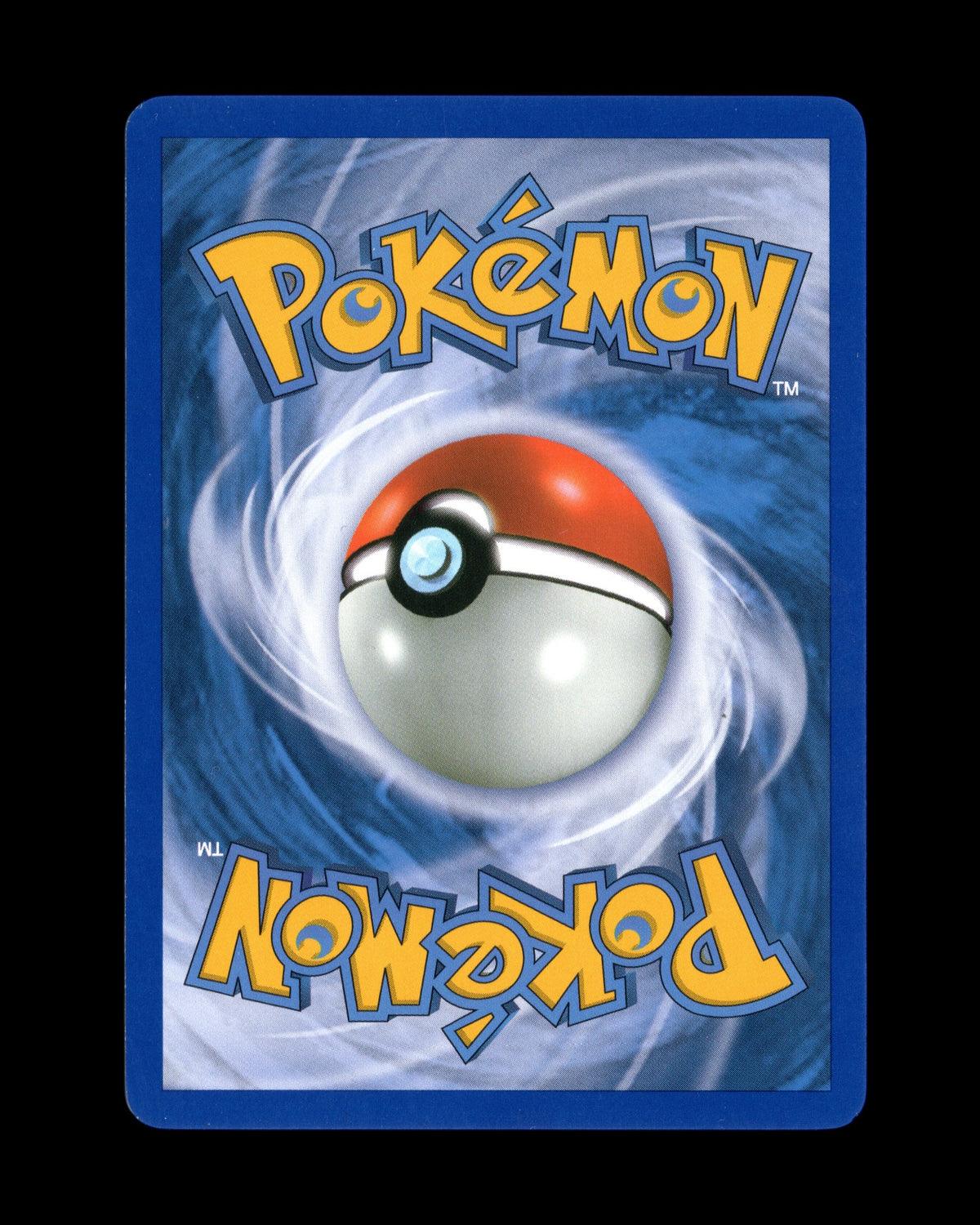 CardVault Belgium Pokémon kaart achterkant met klassiek blauw en wit logo ontwerp in uitstekende staat