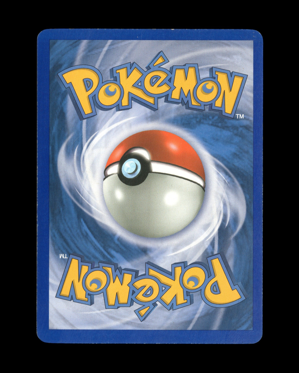 Achterkant van de CardVault Belgium Pokémon Dragonite ex kaart met blauwe rand en klassiek Pokémon logo ontwerp