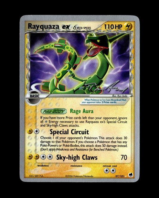 CardVault Belgium Pokémon kaart Rayquaza ex Delta Species 97/101 World Championships 2007 met gouden achterkant