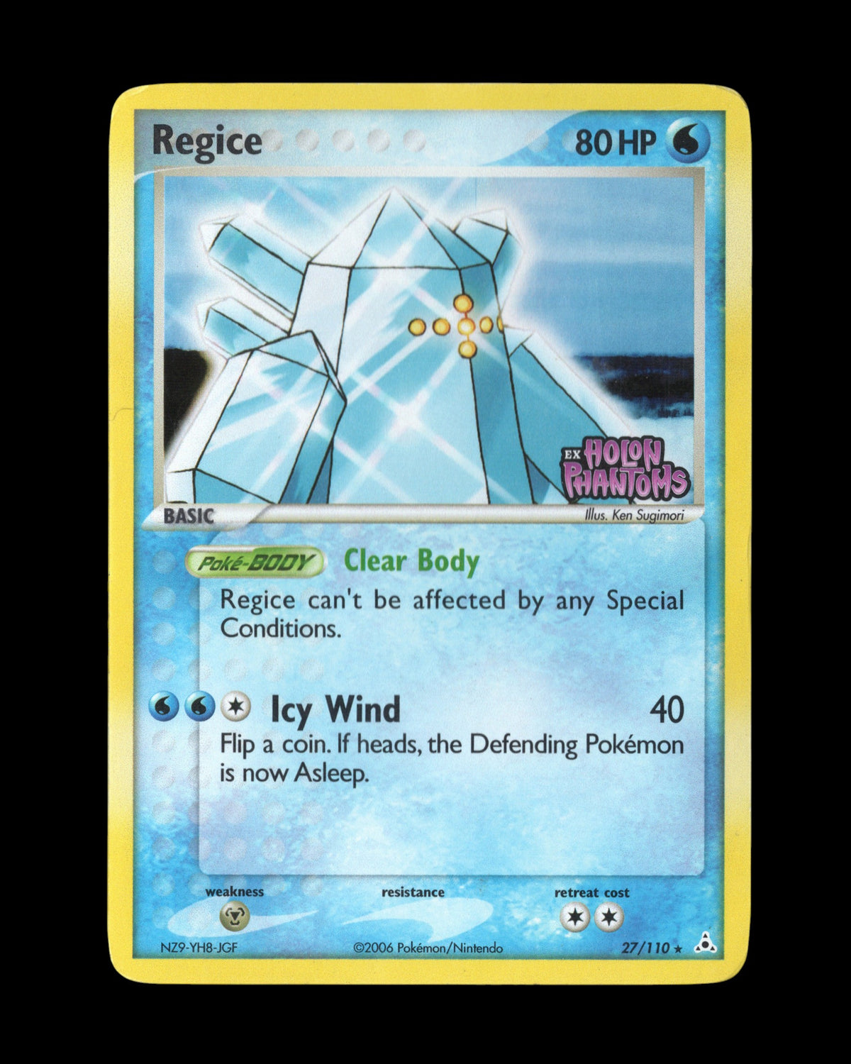 CardVault Belgium Pokémon Regice 27/110 Holo Rare kaart uit de EX Holon Phantoms set uit 2006