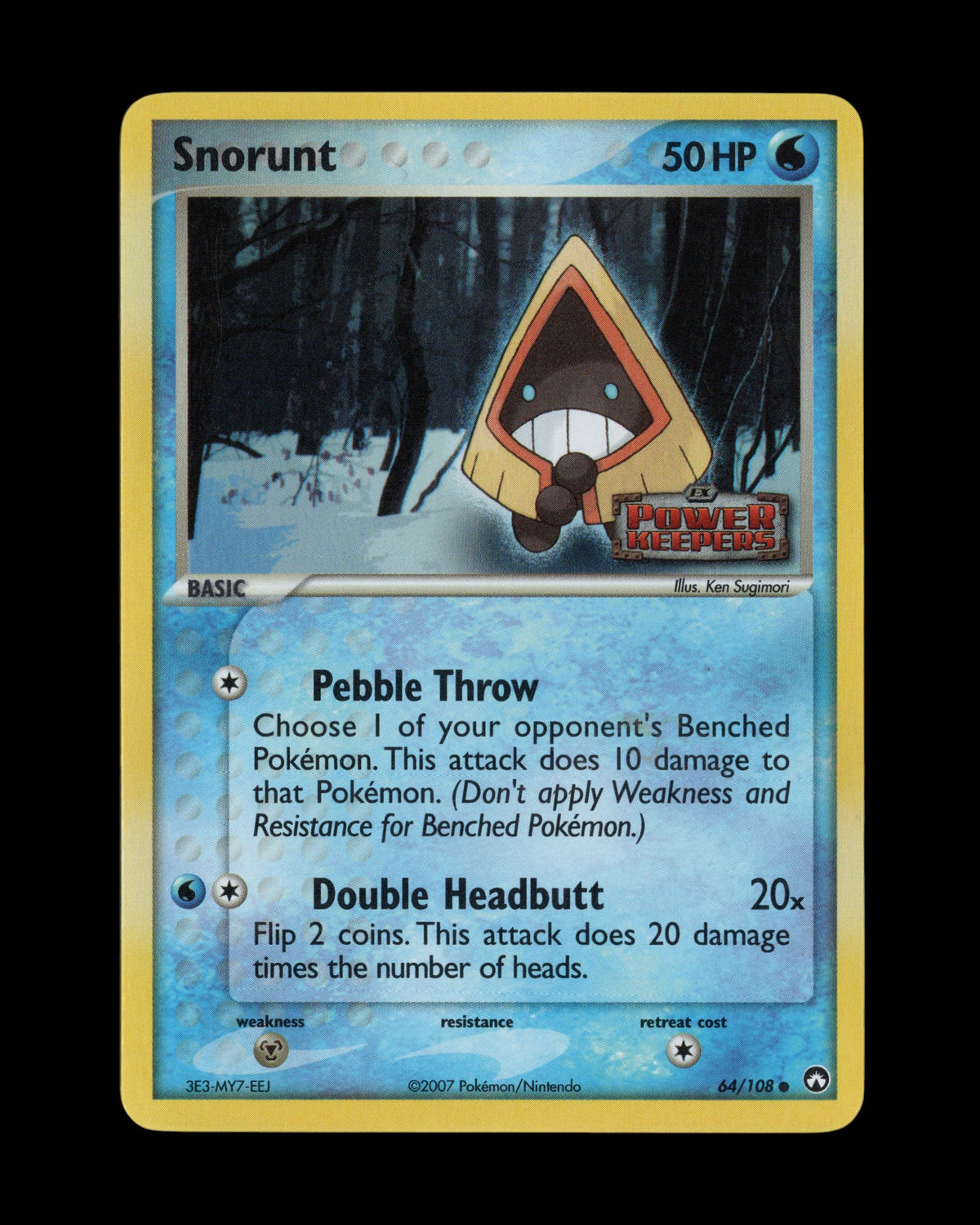 CardVault Belgium Pokémon kaart Snorunt 64/108 uit de EX Power Keepers set uit 2007 in uitstekende staat